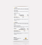 Nanopep Cronorex peptide supplement ingredients label, peptide complex nutrition information