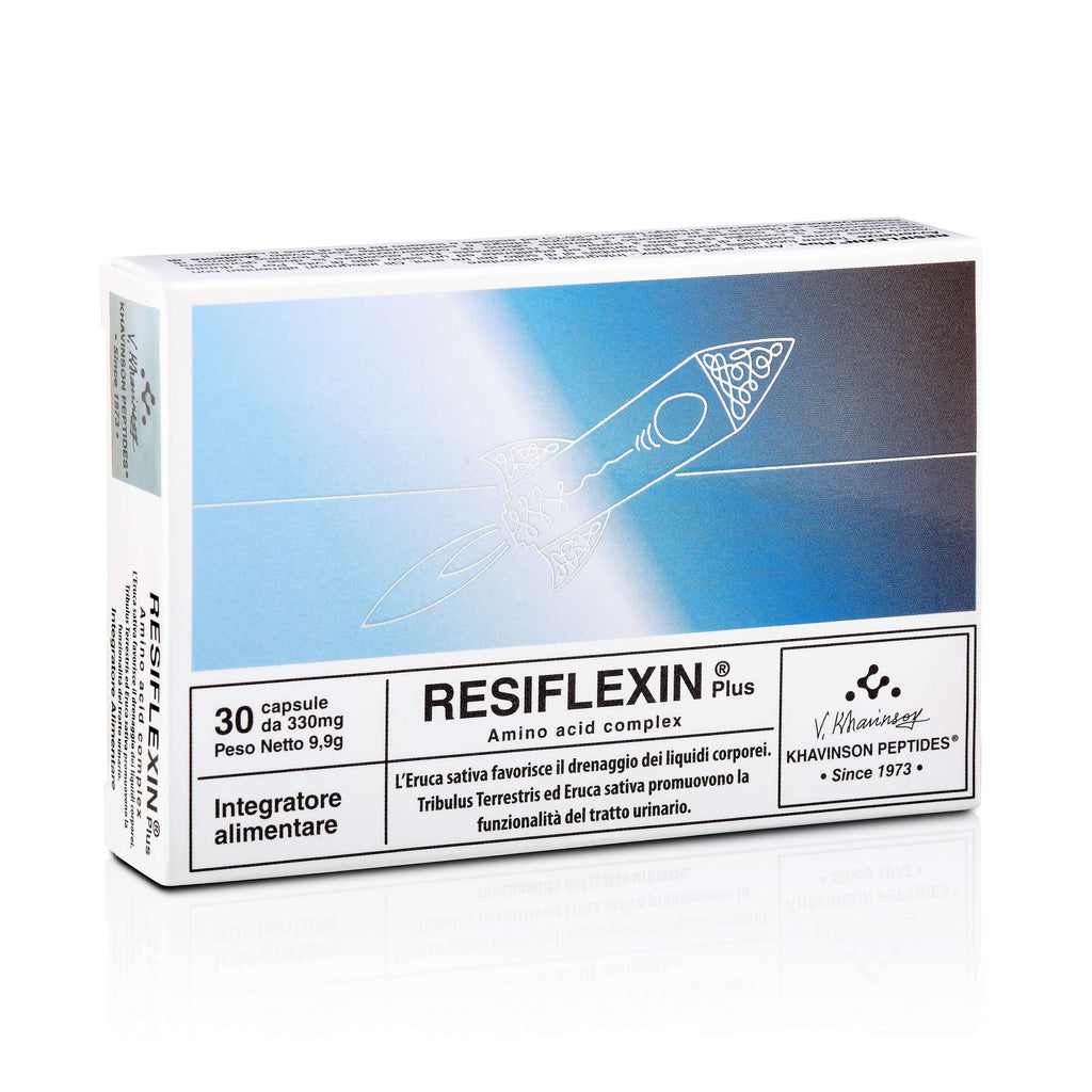 RESIFLEXIN®Plus - peptide bioregulator supplement for men's health, 30 capsules