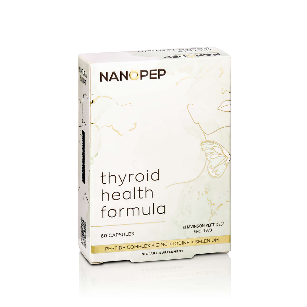 NATURA SANAT Thyroid Health Formula - peptide bioregulator supplement for the thyroid gland, 60 capsules