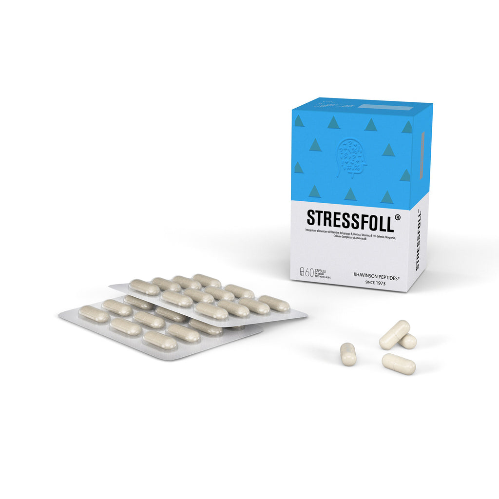 STRESSFOLL - peptide bioregulator supplement for the brain, 60 capsules